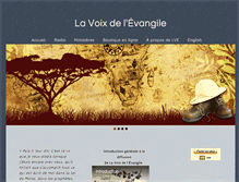 Tablet Screenshot of lavoixdelevangile.ca